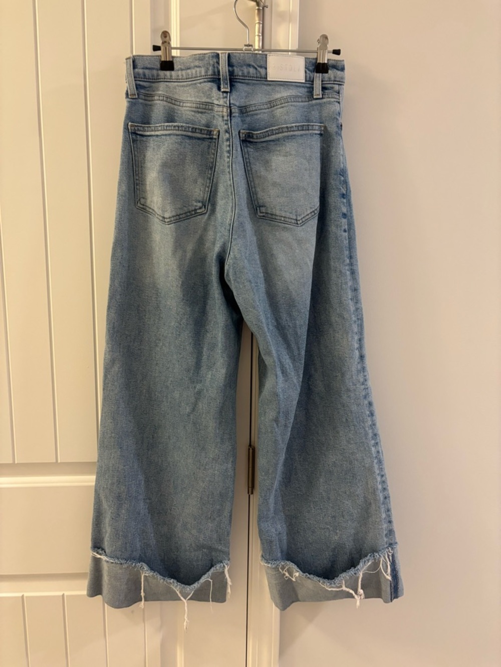 Pistola Lana Crop Wide Leg Jeans in Snowcat  - OBO - Picture 8 of 10